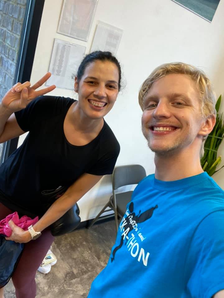 Accountability partners meeting for group kickboxing class in Cumming GA